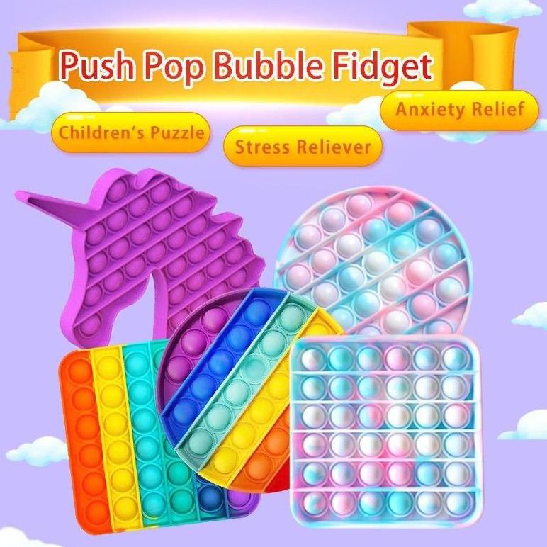 Pop it rainbow Fidget push pop Its Fidget toy