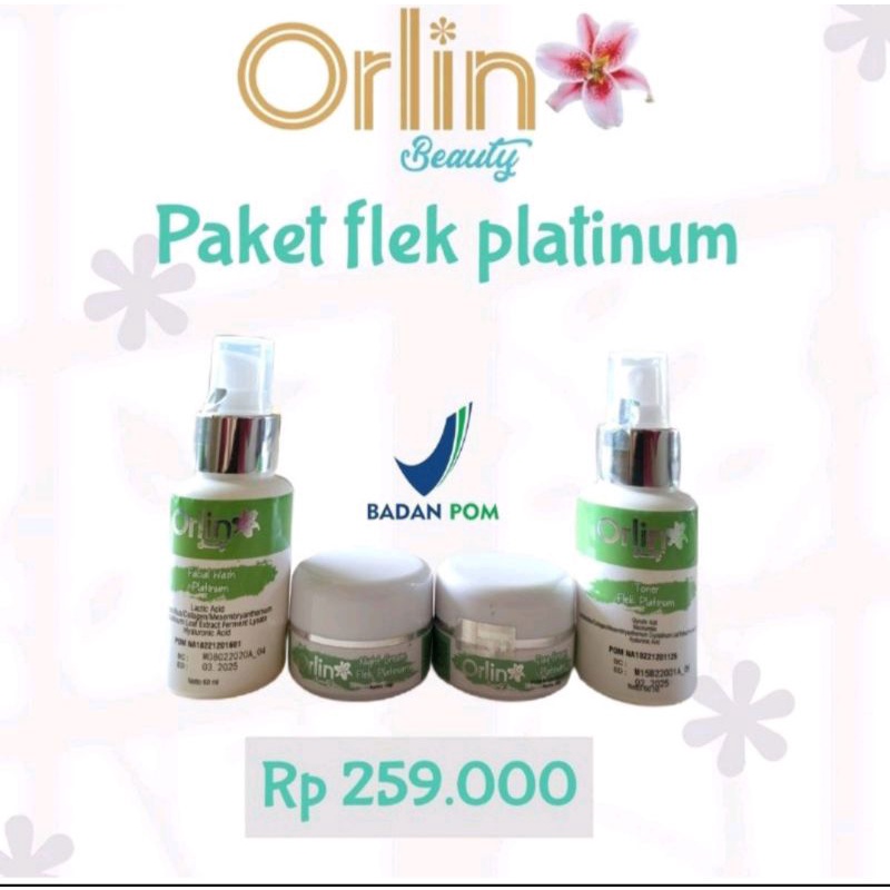 Orlin Beauty Paket Flek Platinum/ Cream Flek Platinum/ Cream Flek Orlin /Orlin Beauty