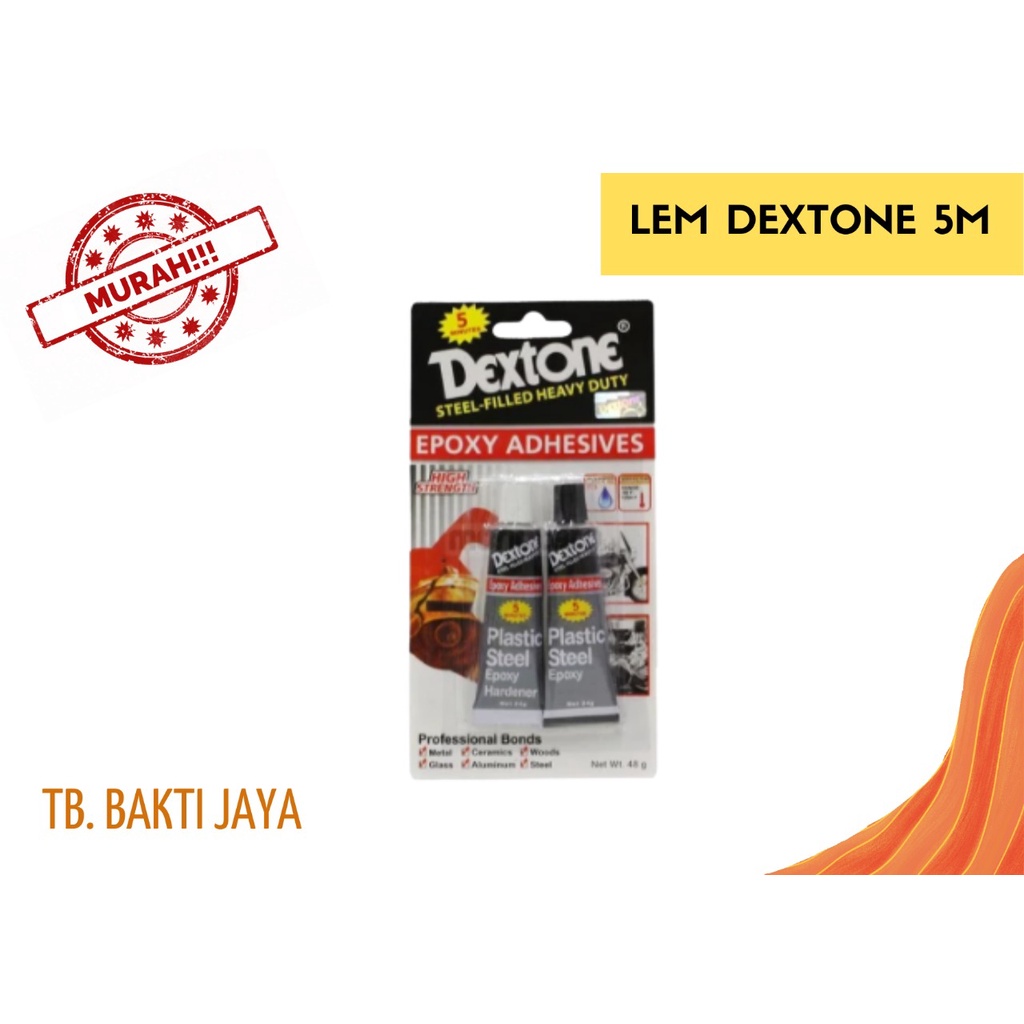 

LEM DEXTONE / LEM DEXTON EPOXY ADHESIVE / LEM 5 MENIT DEXTONE 48gram