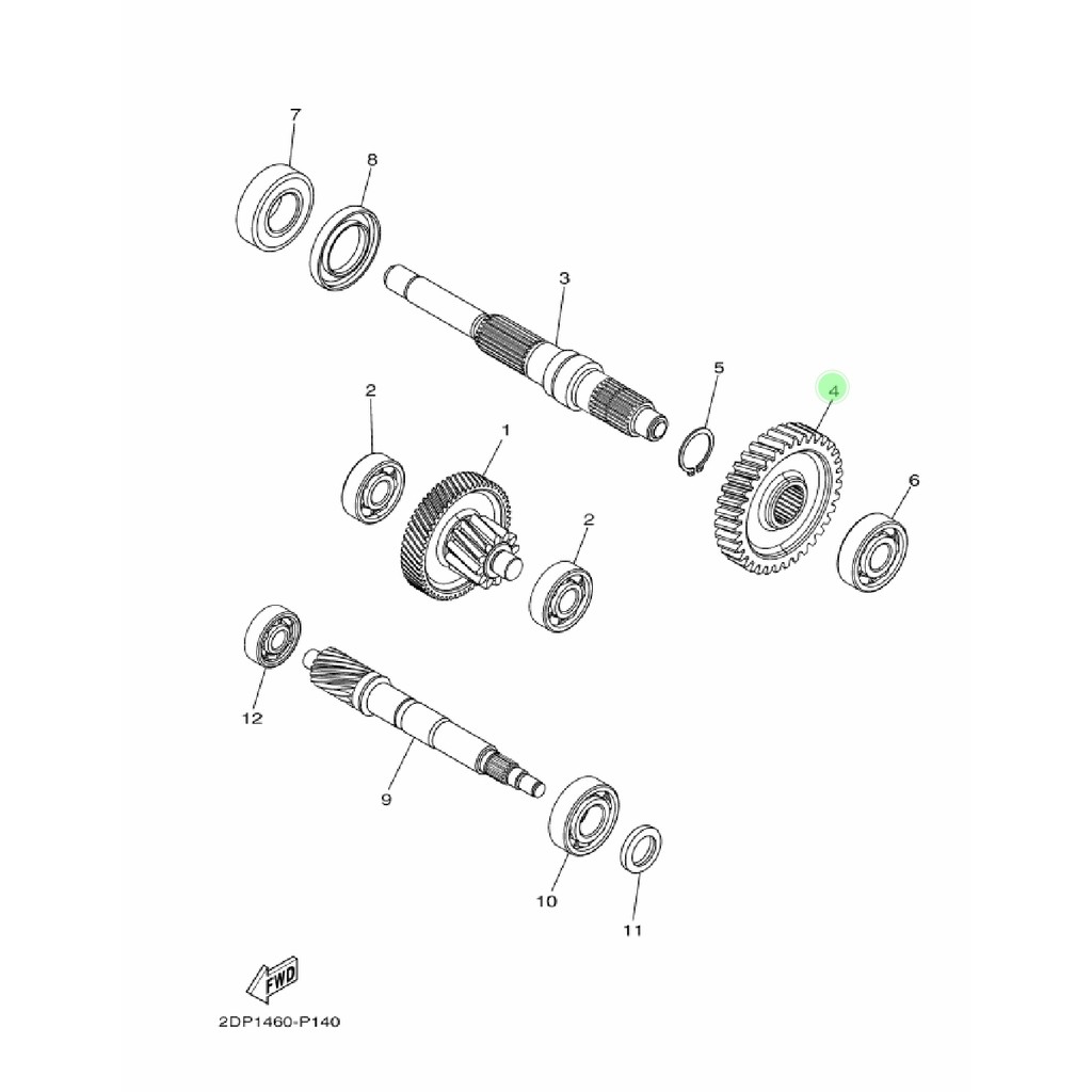 GIR GEAR GIGI GARDAN RASIO 1ST WHEEL 35T NMAX N MAX LAMA OLD NEW 2020 ORI YGP 2DP-E7211-20