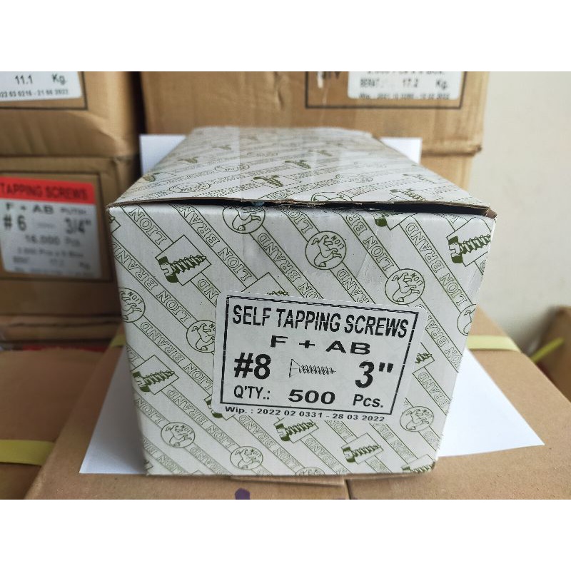 FAB 8x3" Skrup 7.5 cm Sekrup Mebel Tapping Screw 3 inch Obeng Plus