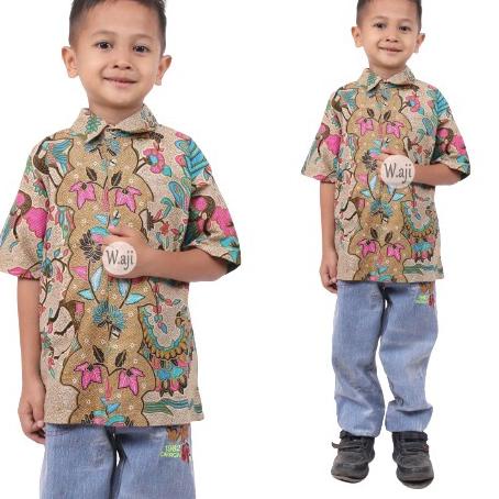 [PRODUK IHFFK] Baju Batik Anak Laki Laki Umur 3-12 Tahun - Batik Anak - Batik Anak Laki Laki - Baju 