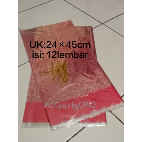 

Opp Bintang Souvenir 24×45 cm / Opp Flower / Opp Plastik Ulang Tahun Flower ( 12lembar )