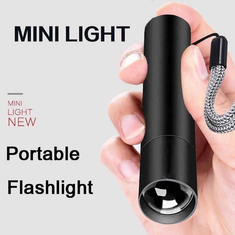 Lampu Senter Led Mini Usb Anti Air Untuk Hiking / Camping / Survival / Darurat