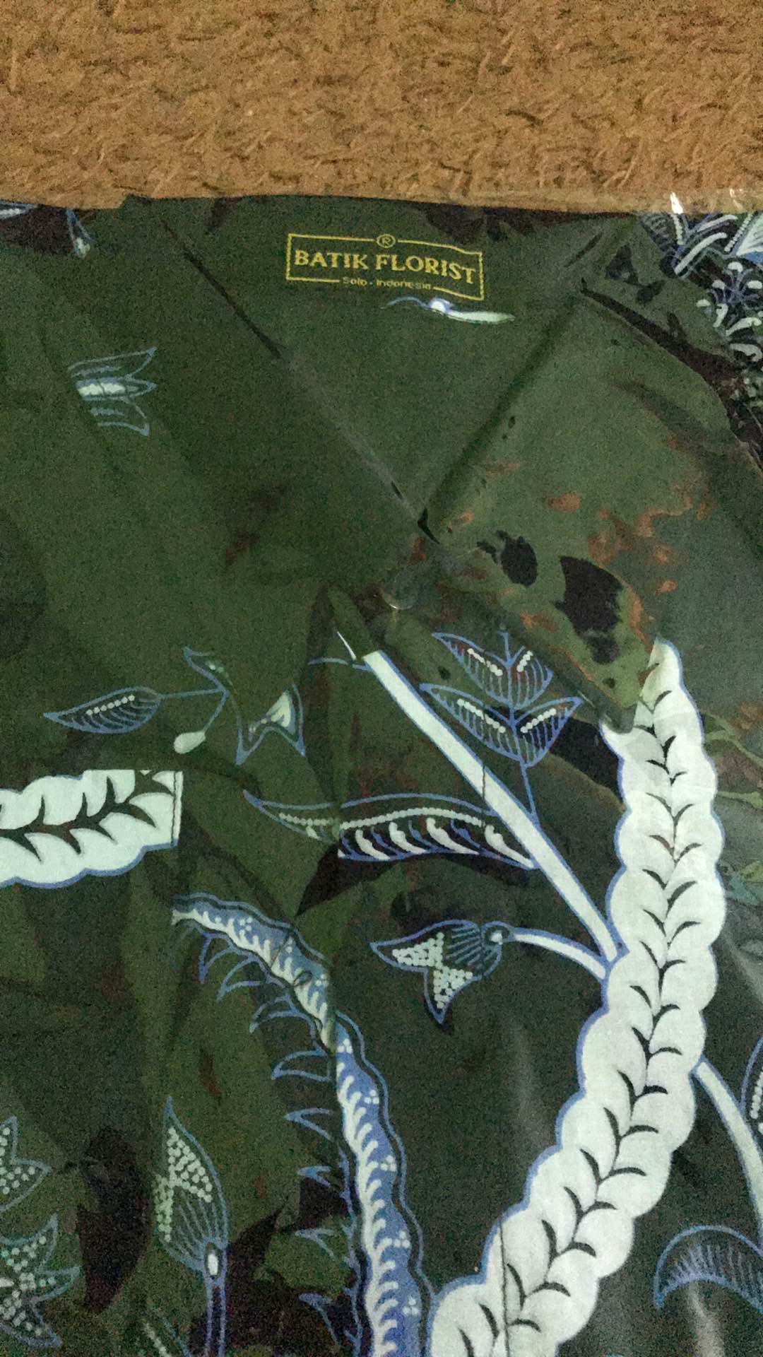 Merak Njoget Biru Panjang Kemeja Batik Pria Full Furing Katun Sragenan