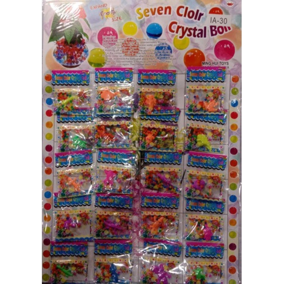 SEVEN COLOR CRYSTAL BALL/MAINAN BOLA CRYSTAL RENDEMAN SATU LEMBAR ISI20