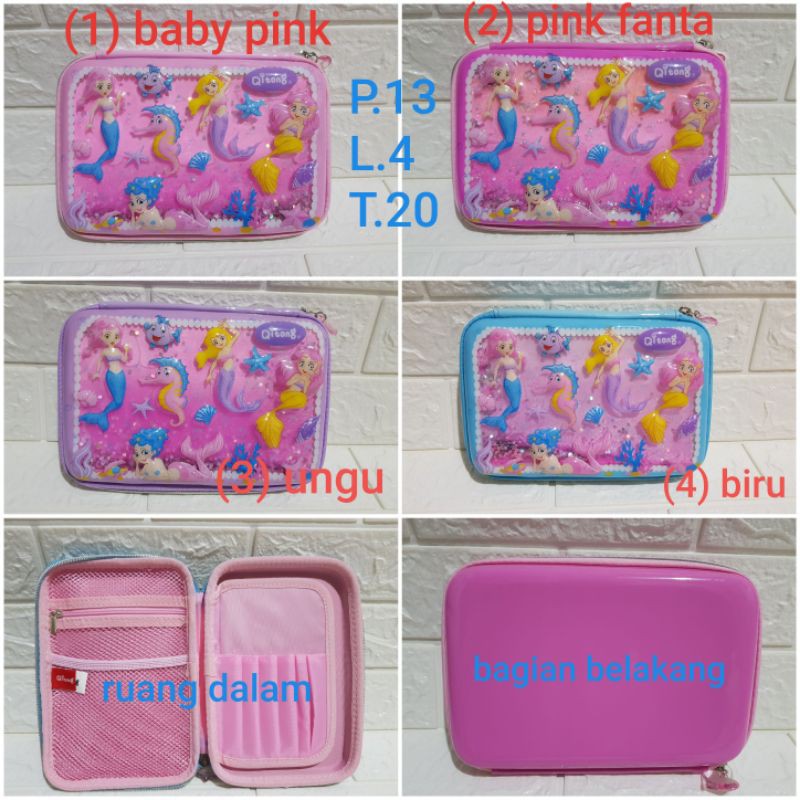 

kotak pinsil gell/ kotakp pinsil sedang/ kotak pinsil anak perempuan/ kotak pinsil mermeid
