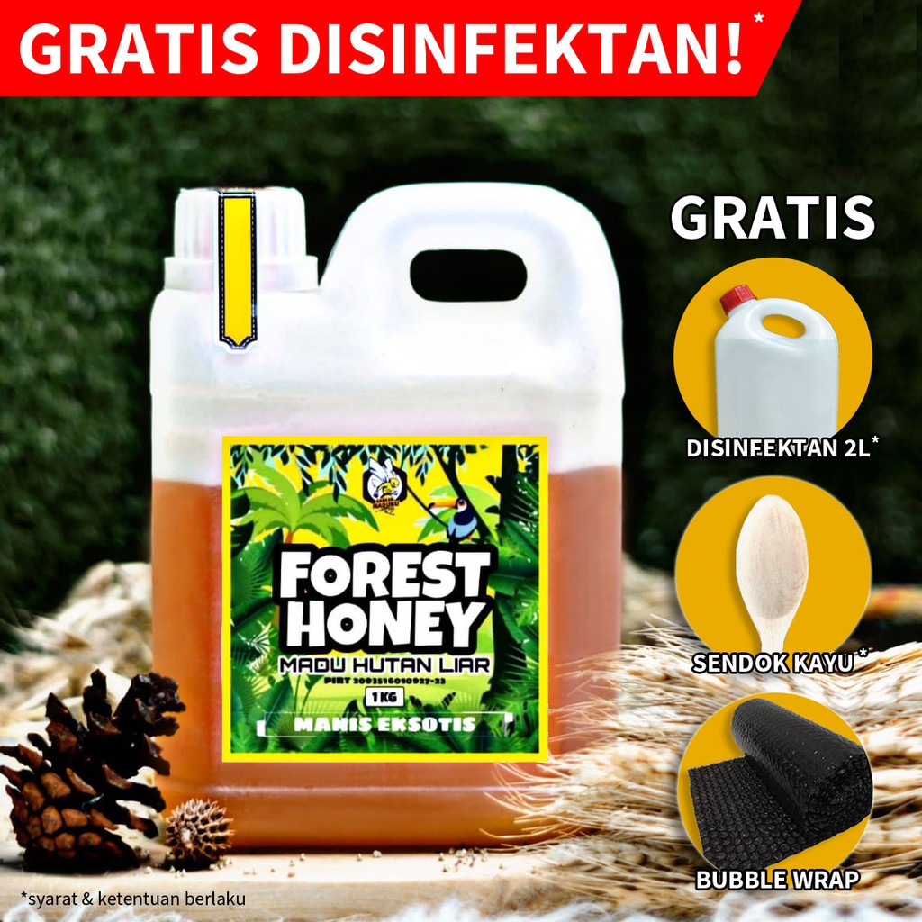 

Madu Hutan Asli 100%/Raw Forest Honey 1kg (Hutan Liar, Riau, Sumbawa)