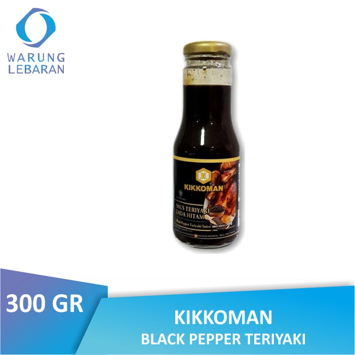 

Kikkoman Black Pepper Teriyaki 300 GR - Saus Teriyaki Lada Hitam
