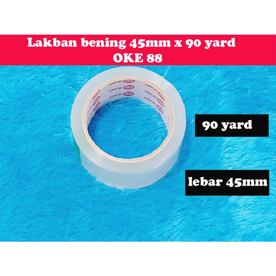 

Lakban 90y Bening & coklat 45mm x 90 yard -2 inch selotip isolasi tape