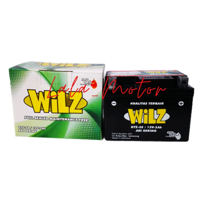 Aki motor kering GTZ5S wilz