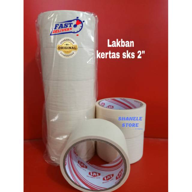 

Lakban Kertas SKS 2" Masking Tape
