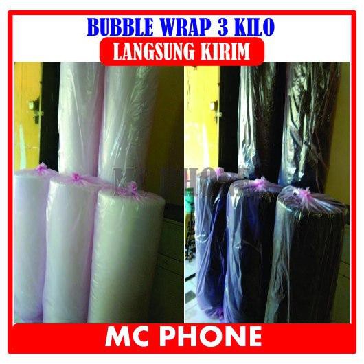 BUBBLE WRAP ROLL 125x 50 M 3KG HITAM BENING SELALU READY GRATIS ONGKIR