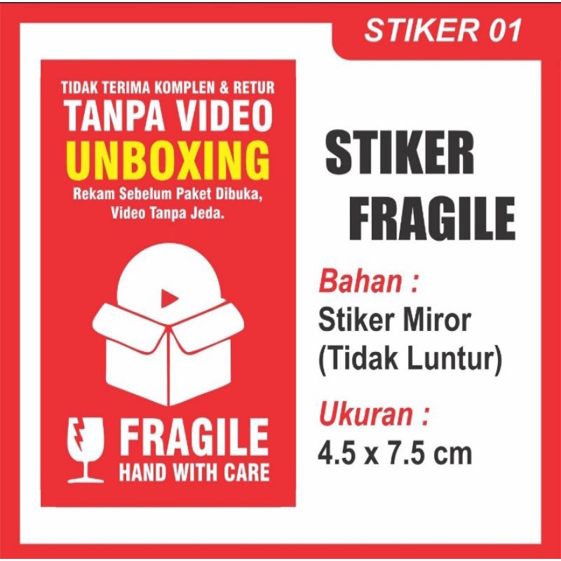 

stiker fragile