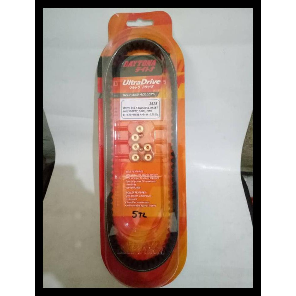 v belt fanbelt dan roller racing daytona mio sporty mio soul OBRAL