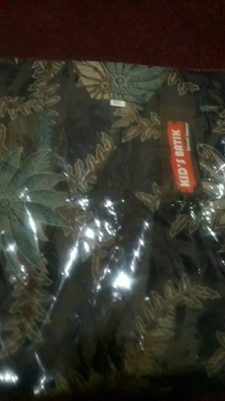 Kemeja Batik Anak / Hem Anak Pendek Laki Laki Motif Ulir 1-13 Tahun