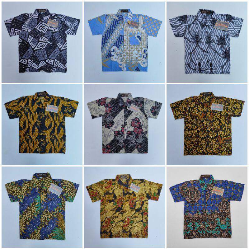 RUZZA Grosir Batik Kemeja Anak Laki-laki Ukuran 0-5 Tahun Hem Random (min 5pcs) Murah