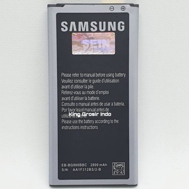 Baterai Samsung S5 / I9600 Original OEM EB-BG900BBC Battery