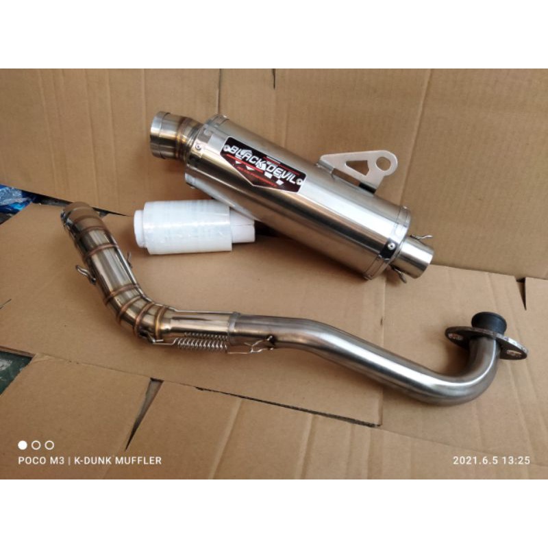 Knalpot racing Black devil Nmax aerox beat Scoopy genio