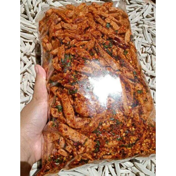 

basreng setick pedas daun jeruk kiloan basreng renya keriuk kemasan 1kg dan 500gr