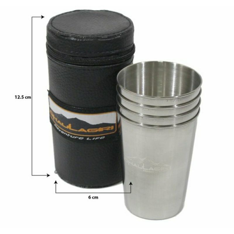 Mug Dhaulagiri Set 4 Pc / Gelas Camping Dhaulagiri 4 pc