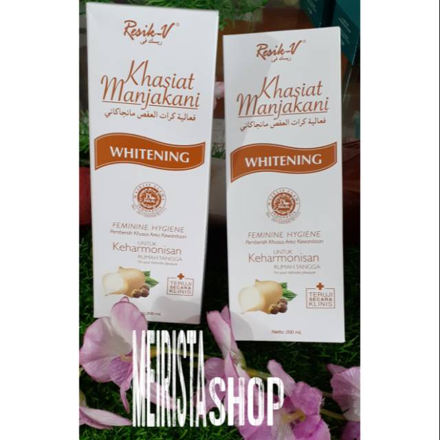 RESIK-V MANJAKANI Whitening (PUTIH)/Pembersih kewanitaan/Manjakani