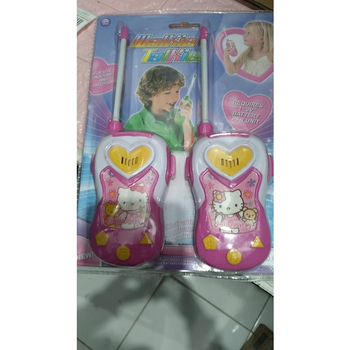 Mainan Walkie Talkie Frozen / Hello Kitty Edukasi - Ht Karakter Anak Edukatif