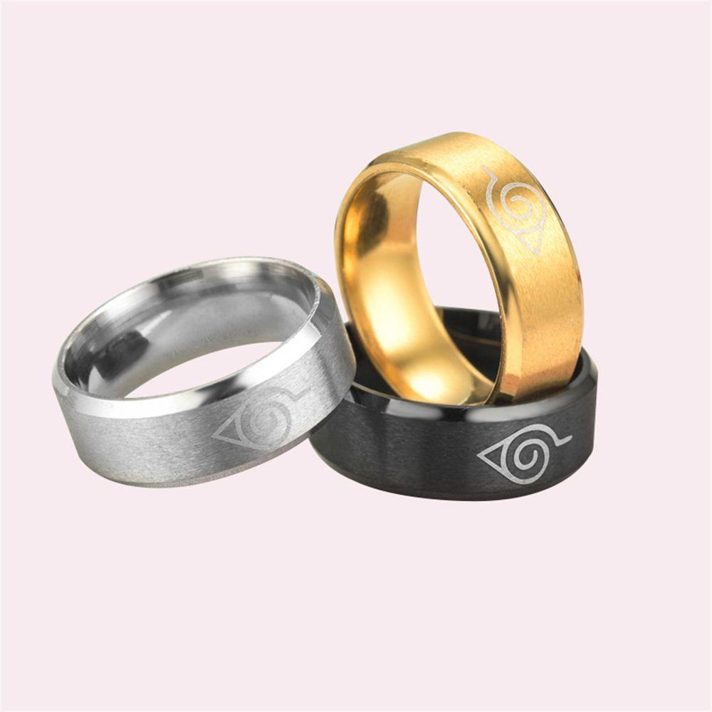 R-flower Anime Cincin Kartun Kreatif Hadiah Perhiasan Adjustable Naruto