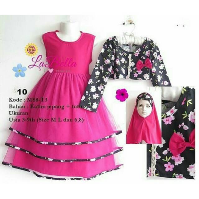 Baju | baju anak | gamis | gamis anak | labella | baju muslim anak  | gamis cantik