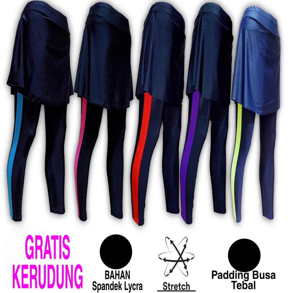 SP15D CELANA SEPEDA PANJANG ROK CELANA SEPEDA PADDING BUSA CELANA SEPEDA CEWE CELANA SEPEDA HIJAB PA