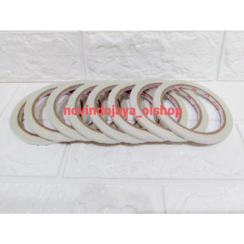 

Double tape putih 5mm x 12 meter merek NJ terlaris