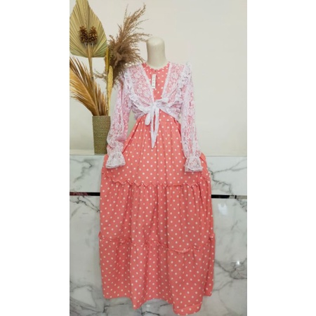 Gamis syar'i brokat mewah