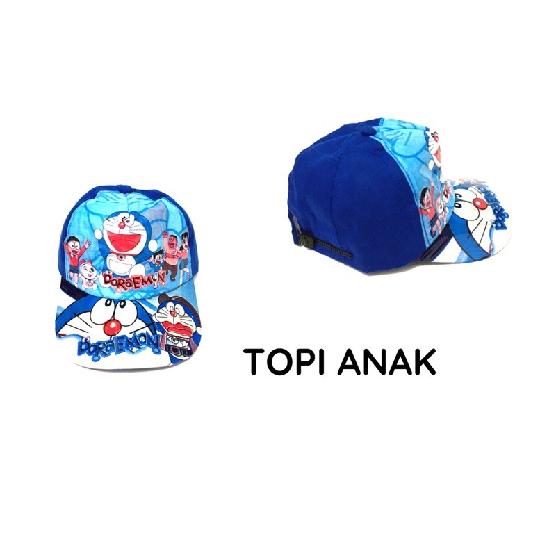 Topi Anak karakter CAR, TAYO, TOBOT, MICKEY, DORAEMON, SUPER HERO, LOL, BARBIE, dll