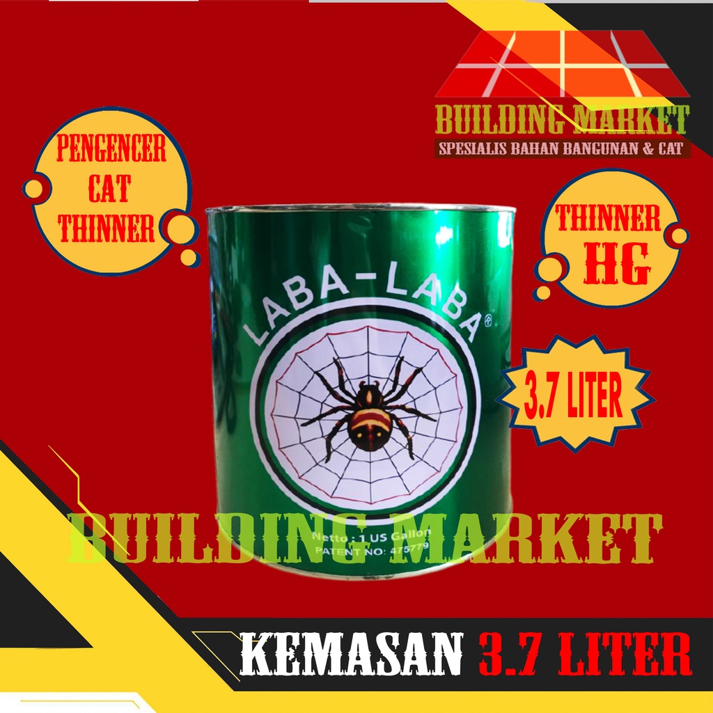 PENGENCER CAT BESI KAYU DUCO TINER THINER THINNER HG LABA-LABA HIJAU 3.7 LITER