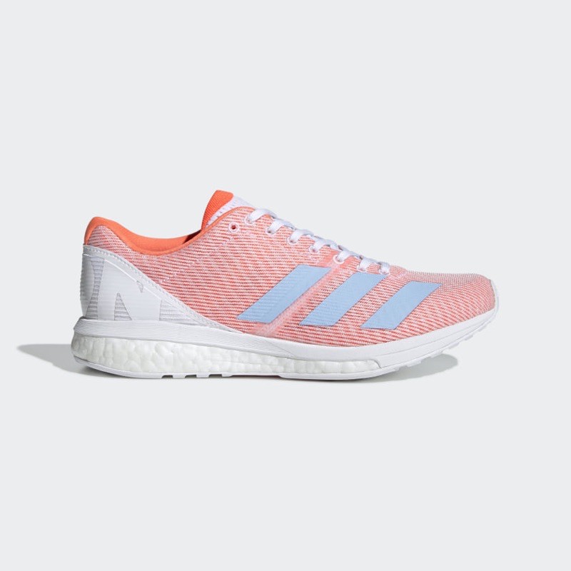 Adidas Women Adizero Boston 8 Shoes Solar Orange Original