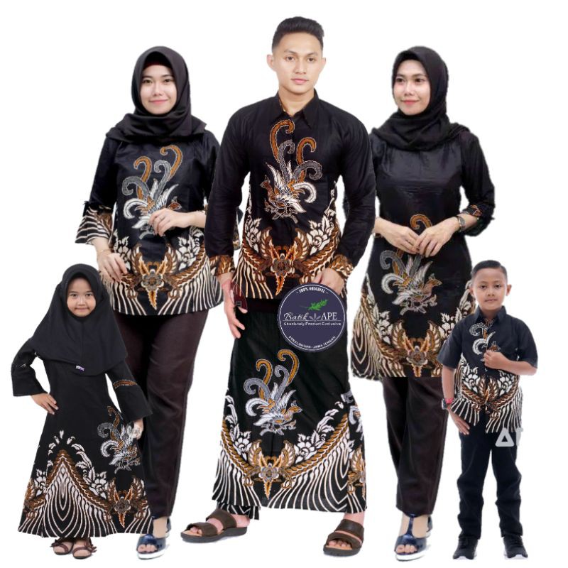 SET SETELAN BATIK SARCEL TUNIK KEMEJA BLOUSE SARIMBIT MAURA COUPLE SANIA RUFFLE CELANA BOIM JUMBO 5L