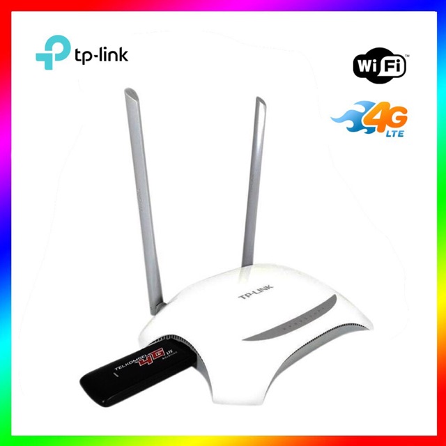 Paket MURAH Hotspot TP-Link TL-MR3420 Dan Advance DT-100 4G LTE USB Modem