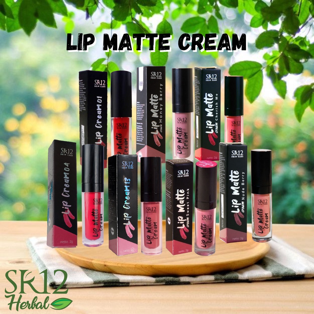 Jual Lip Cream Matte Sr12 Tahan Lama No Crack 2gr Waterproof Melembabkan Dan Memberikan Vitamin 6954