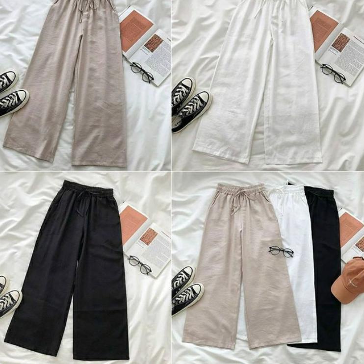 WIDI PANTS //KULOT SERUT LINEN RAMI - LNO.02Jl22w