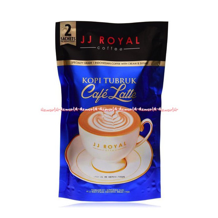 Jj Royal Kopi Tubruk 2sachet Cafe Latte Coffeekopi Jjroyal Americano Kopi Bubuk