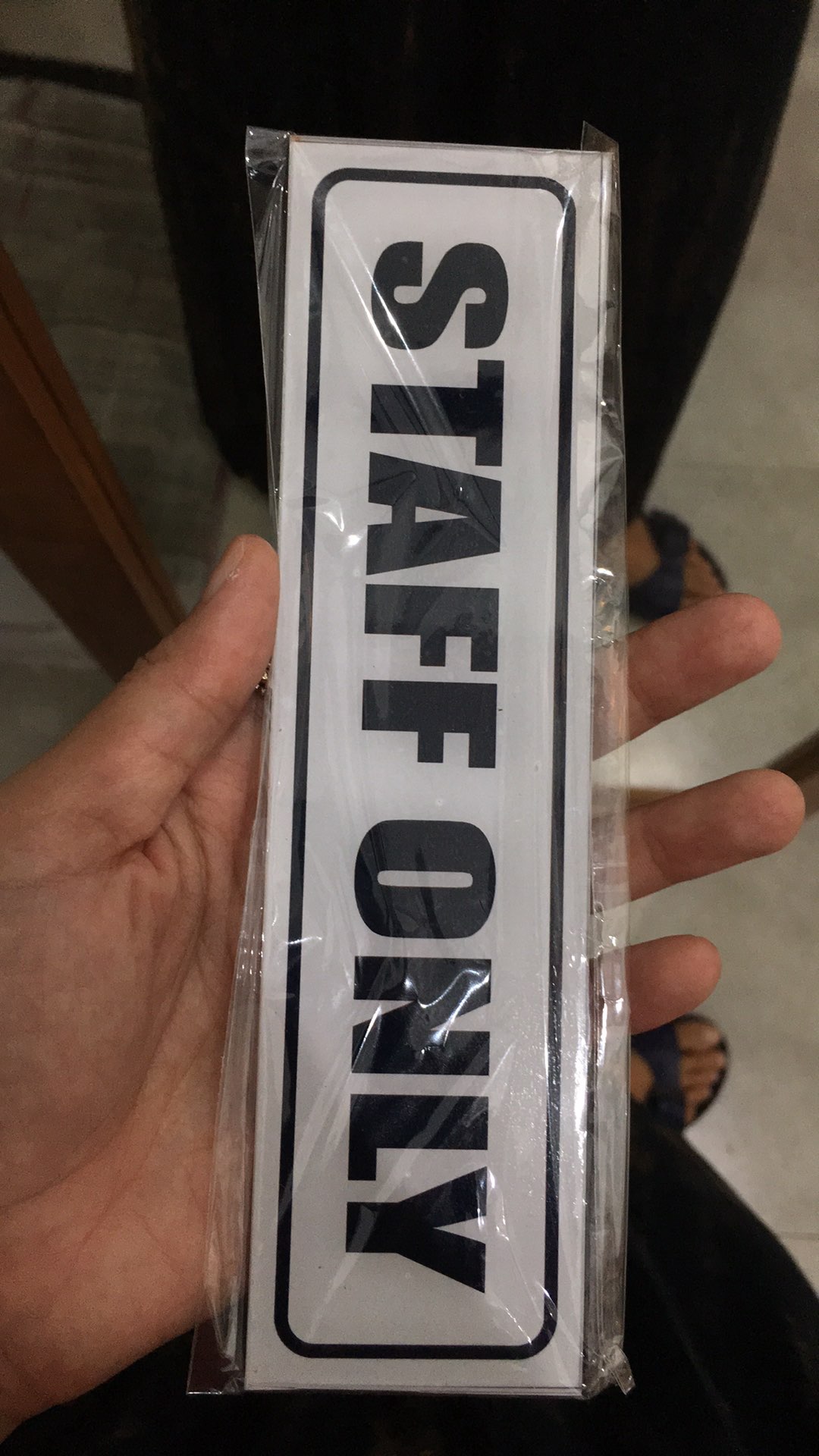 Sign Board Pintu Kantor Dorong Tarik Geser