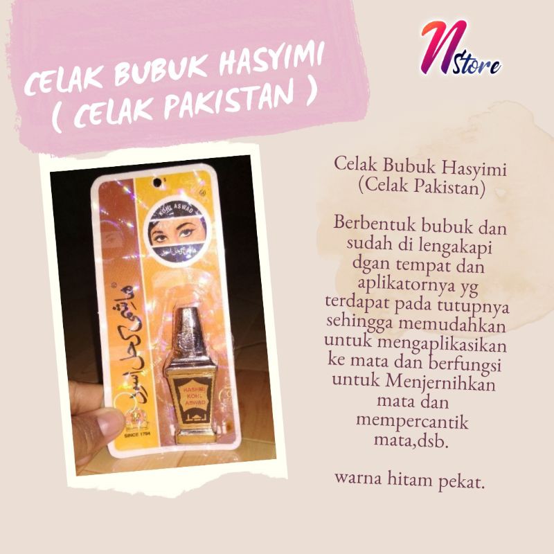 Celak Hasyimi/Celak Bubuk/Celak Pakistan