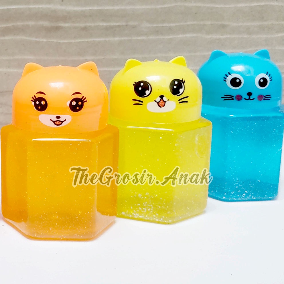 MURAH!!! Slime Clear Jelly Kucing Hexa Cat BOTOL WANGI