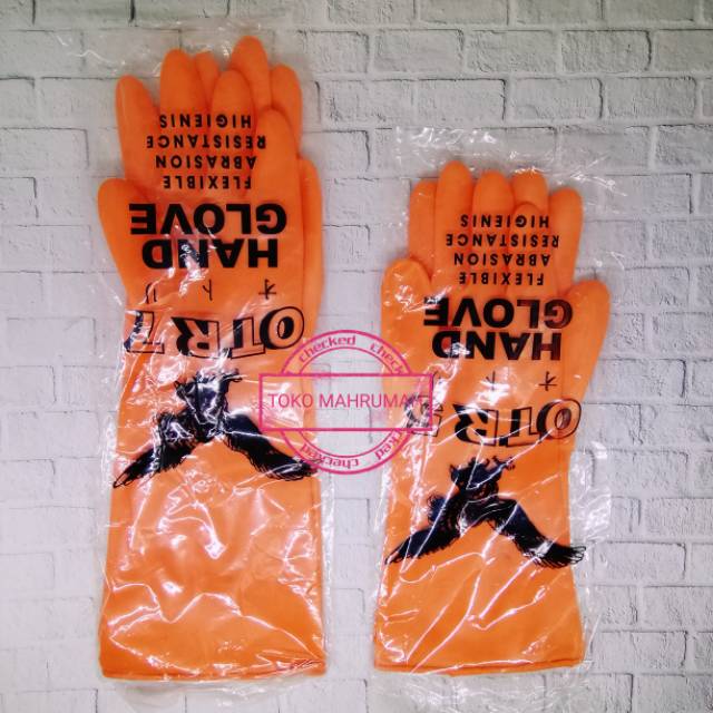 Sarung Tangan Karet Latex Otory Panjang OTR 7 (panjang 40cm)