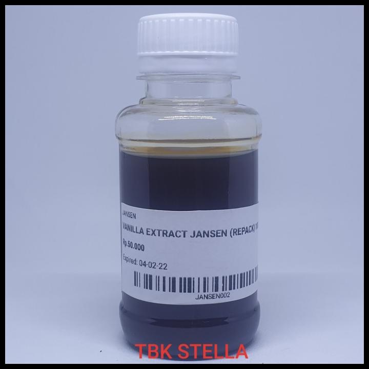 

TERBARUU!! VANILLA EXTRACT JANSEN (REPACK) 100 GR PREMIUM QUALITY TERLARIS