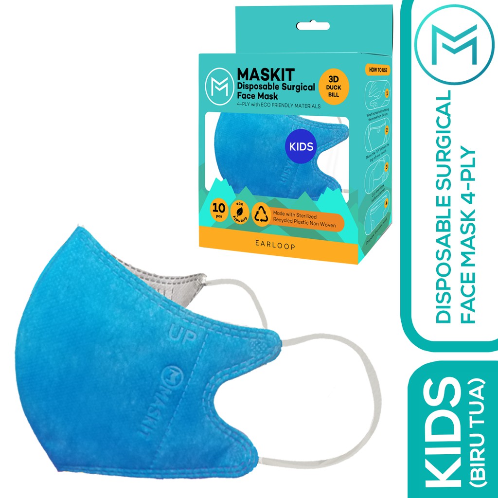 Masker Anak Duckbill Kids Maskit 4ply