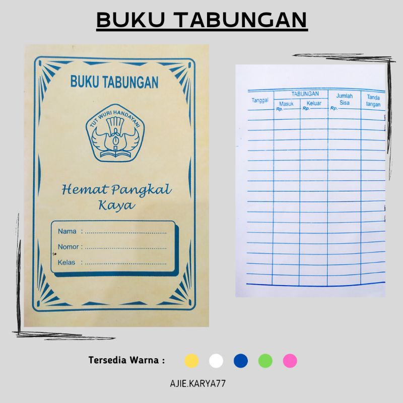 

BUKU TABUNGAN TK DAN PAUD - BUKU TABUNGAN MURAH - BUKU TABUNGAN PAUD DAN TK - BUKU TABUNGAN PAUD DAN TK MURAH