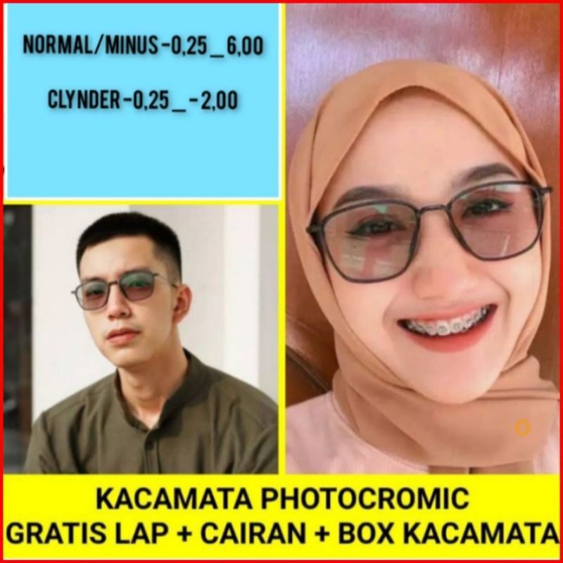 kacamata 2189 paket photocromic