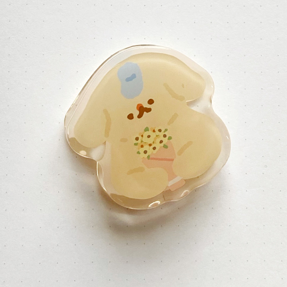 

flower for you acrylic paper clip