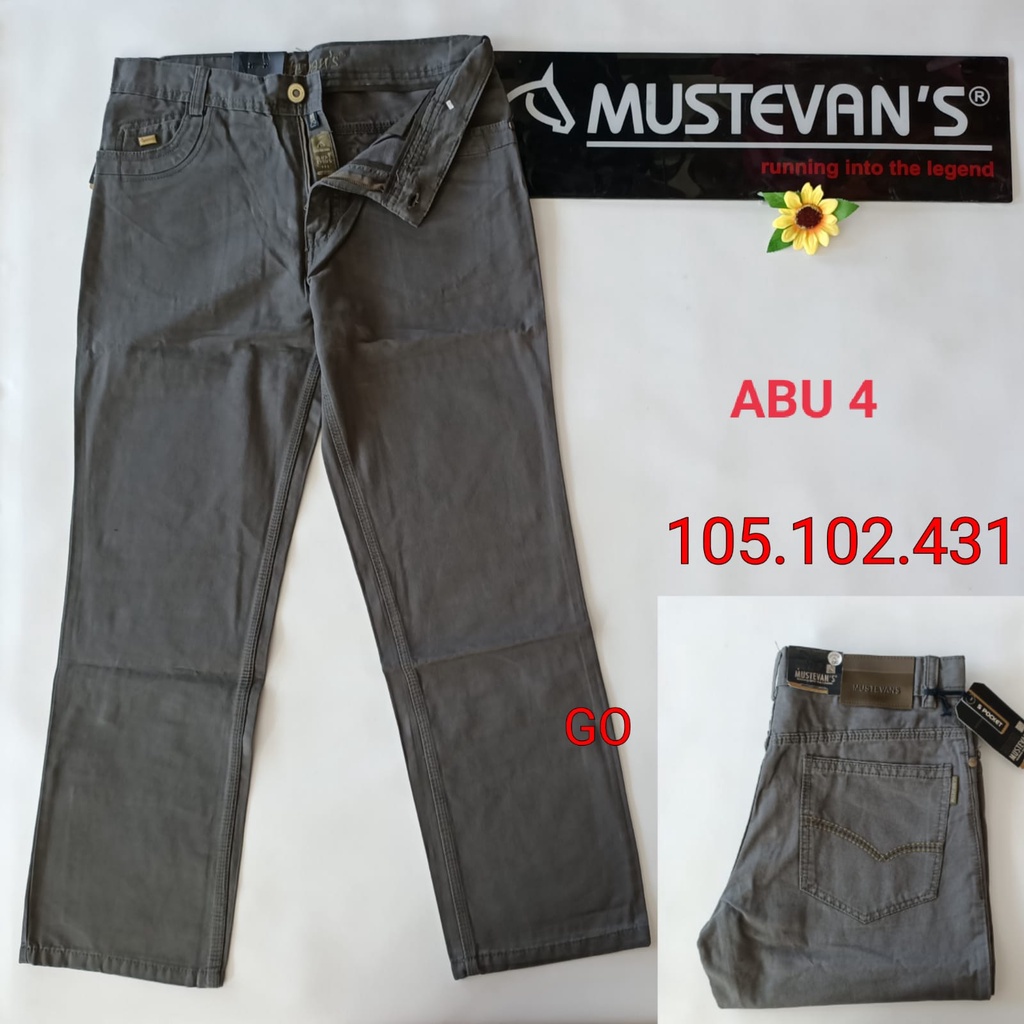 gof 33-38/2  MUSTEVANS CELANA POCKET Panjang Pria (Harga Promosi) Celana Casual Panjang Bahan Chinos Semi Import Halus